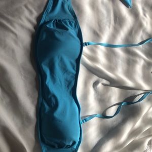 blue bikini top